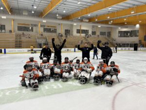 Ducks B Team - Celebrating Victory