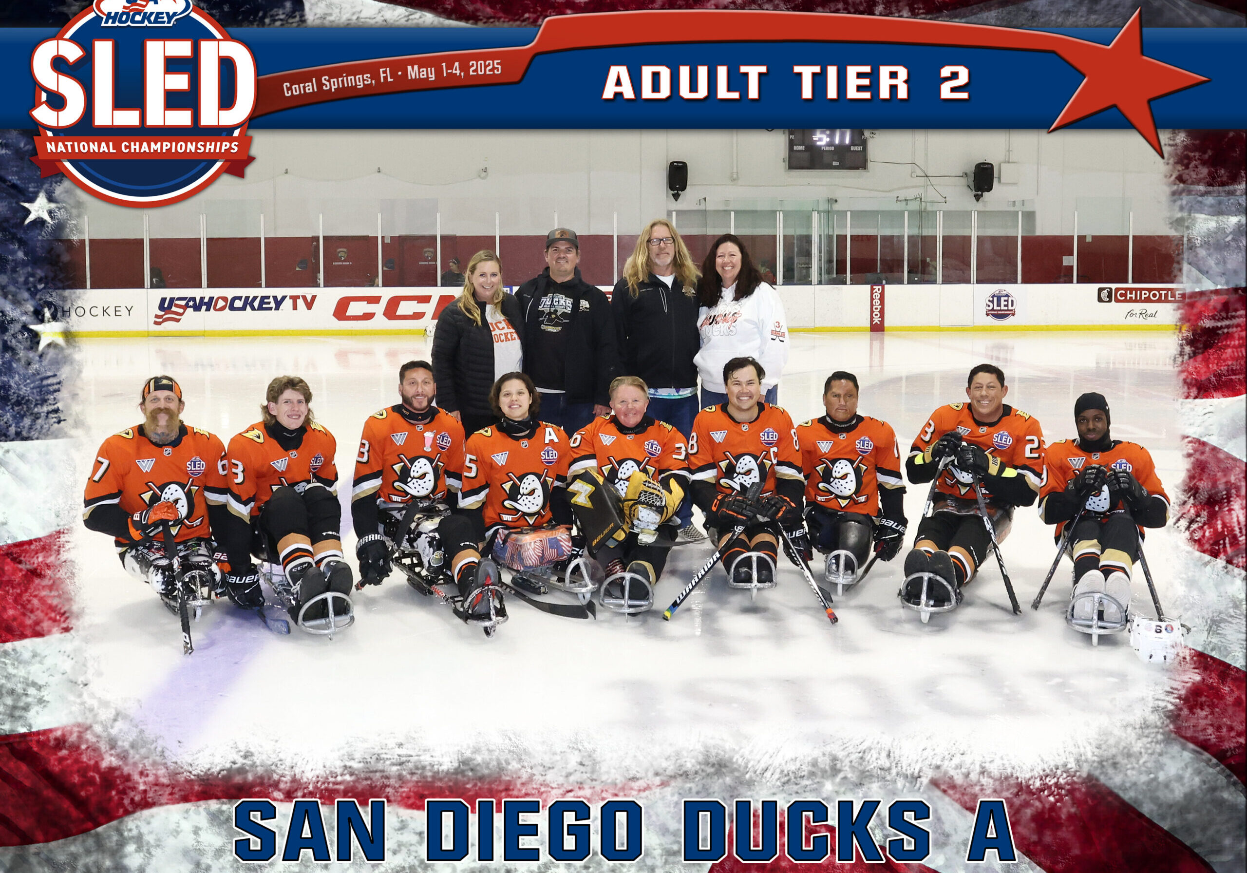 2025 Nationals Ducks A Team Photo Background