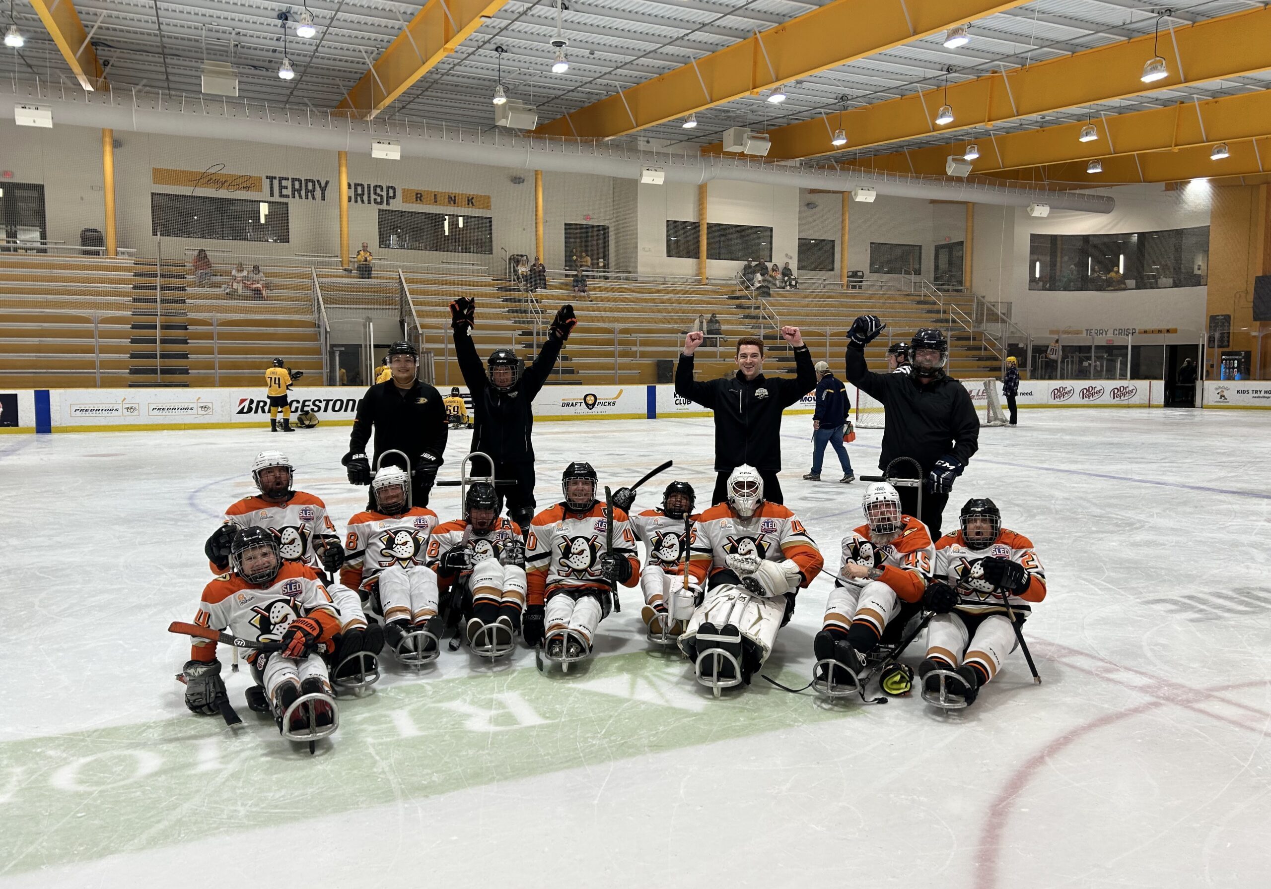 Ducks B Team - Celebrating Victory