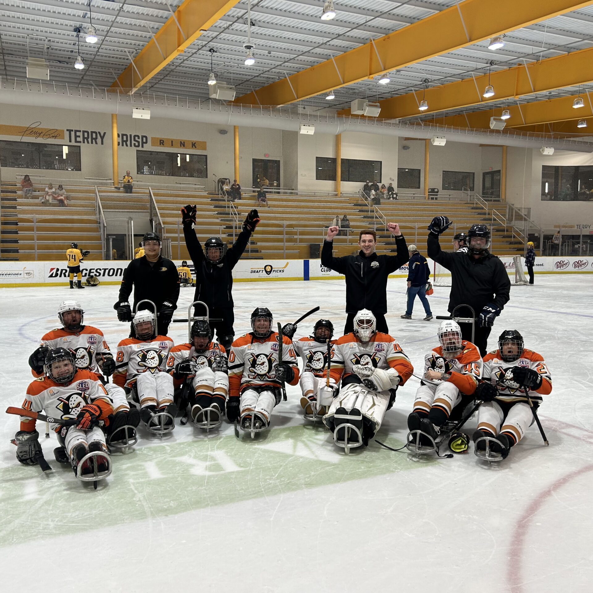 Ducks B Team - Celebrating Victory